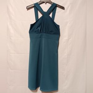 The Limited New With Tag Women's Teal Halter Cocktail Dress, Size 4,
